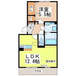 レーヴ新地の物件間取画像